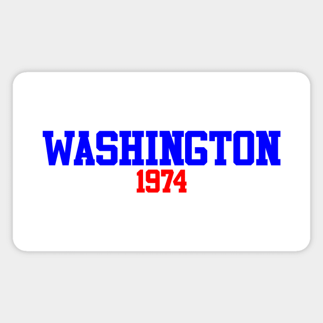 Washington 1974 Sticker by GloopTrekker